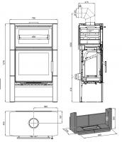 Haas Sohn JONSBO Z PIEKARNIKIEM wymiary